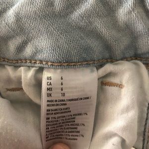 A-eagle lot size 6 jean shorts and skinny jeans